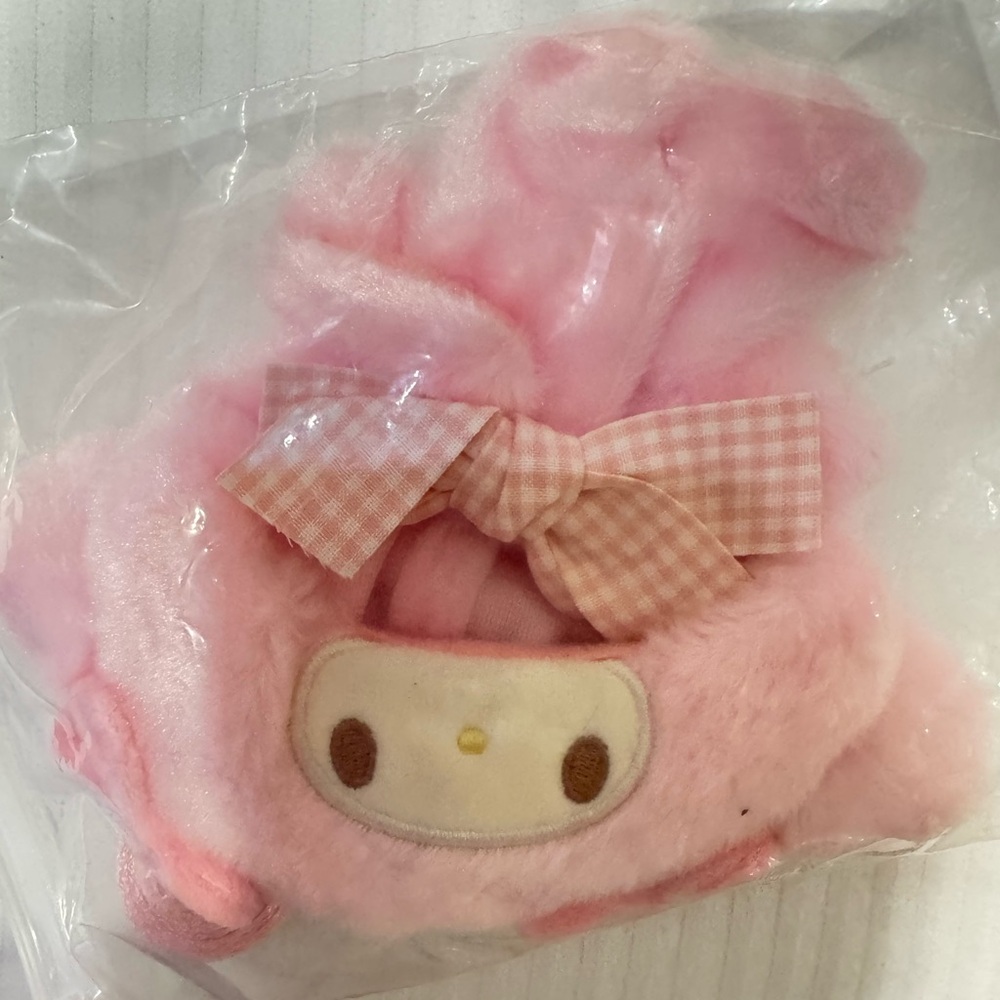 Sanrio Pink Plush My Melody Labubu Costume with Bow